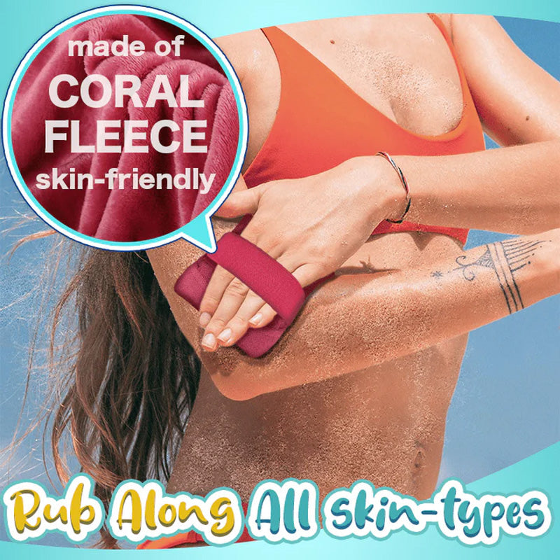 Sandfjernende Strandpose