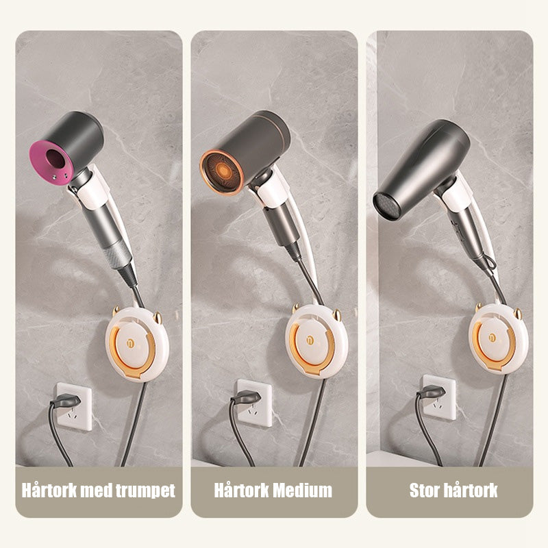 Håndfri hårfønerholder for late mennesker