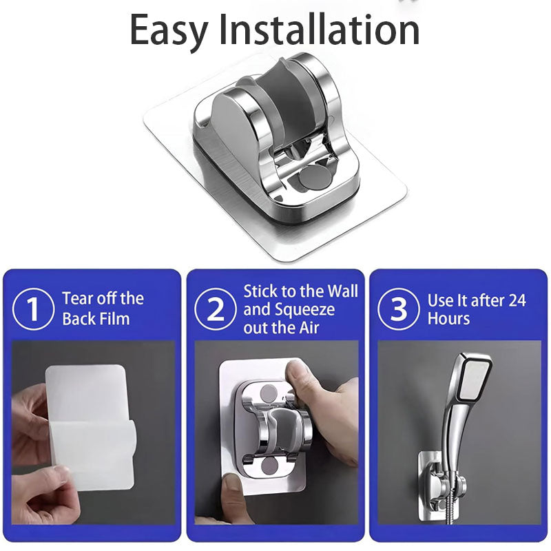 🚿 Selvklebende, justerbar dusjbrakett 🚿