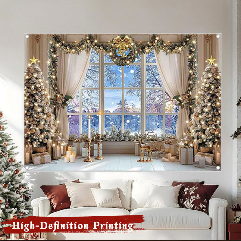 🎄 Julesnøscene bakgrunn