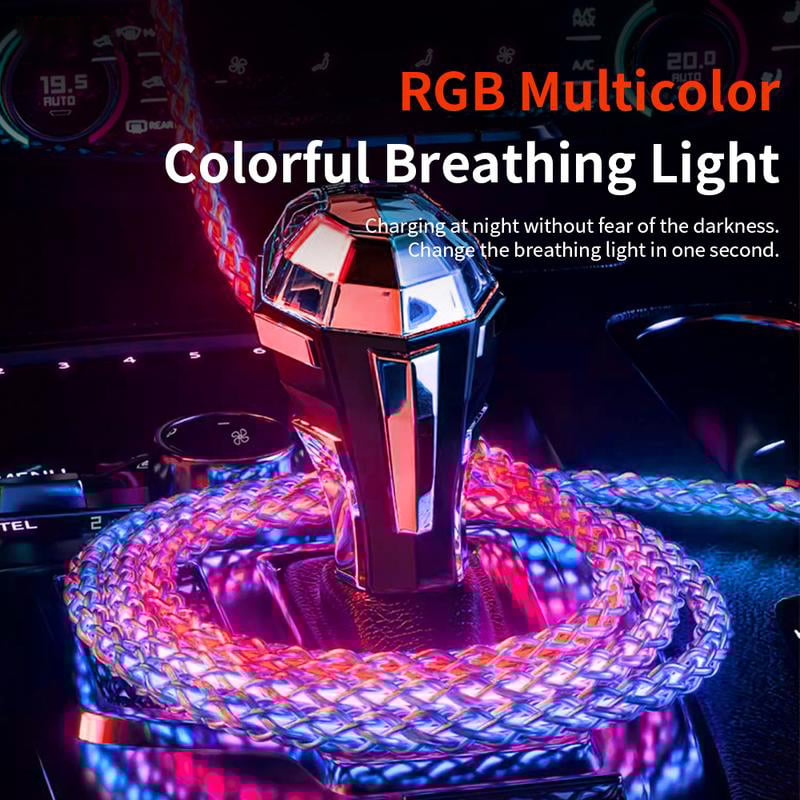 🎁Fire-I-Ett Fargerik Lys Datakabel