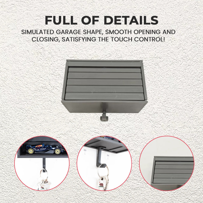 Nøkkelringanheng til garasje med dør som kan åpnes