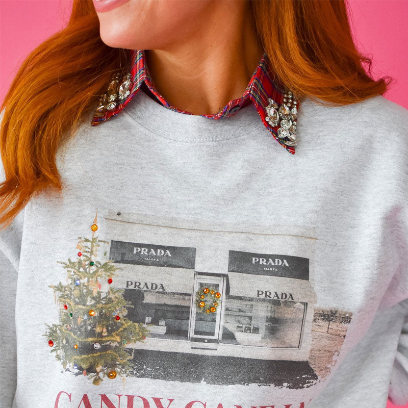 🎄 ✨Rød julerute med strass og avtakbar krage