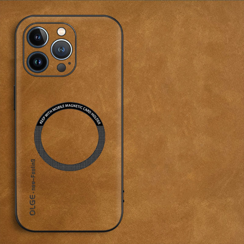 Etui i ekte lær - slank design og MagSafe-kompatibel