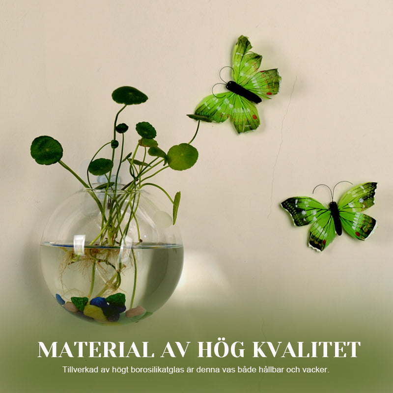 Kreativ veggmontert vase