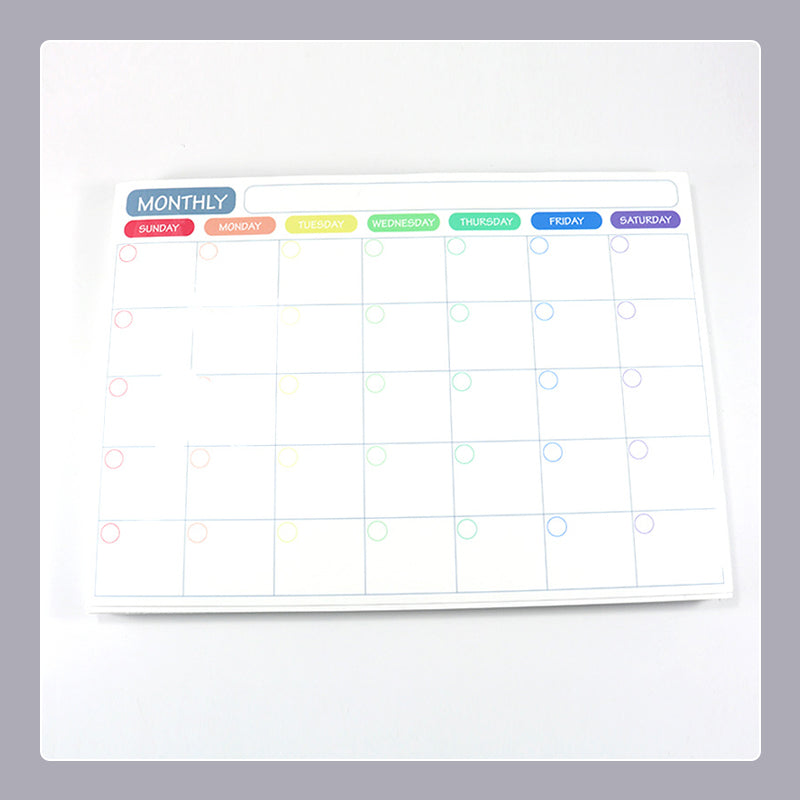 Magnetisk kjøleskapskalender månedsplanlegger
