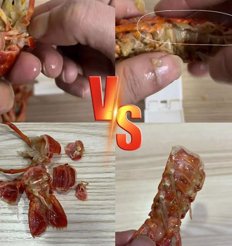 Verktøy for å skrelle kokte rekehaler