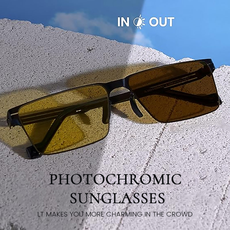 Firkantede solbriller for dag- og nattbruk