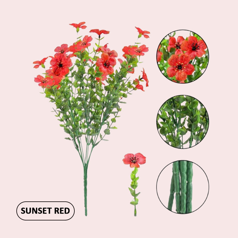 🌺UV-resistent fargerik kunstig blomst💖