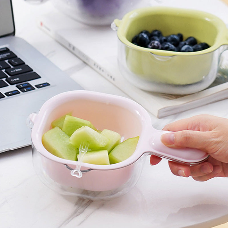 Dobbeltlags Avløpskurv Med Håndtak