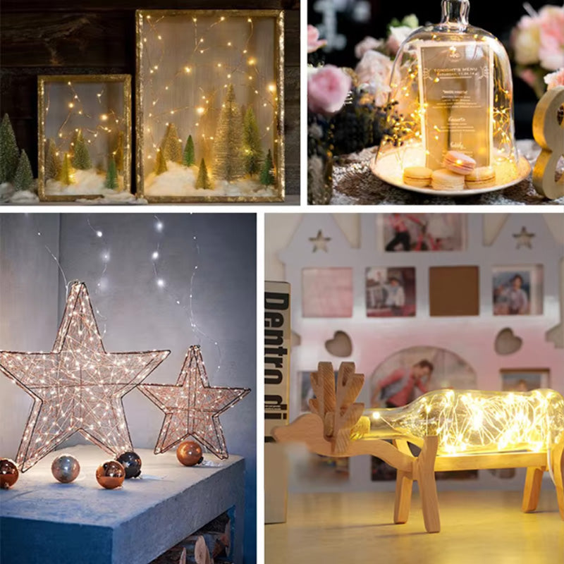 Gardinlys i kobbertråd