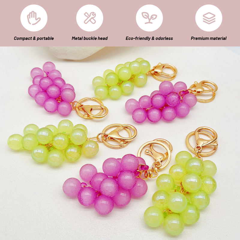 🍇 Søt kreativ veske anheng gave tilbehør