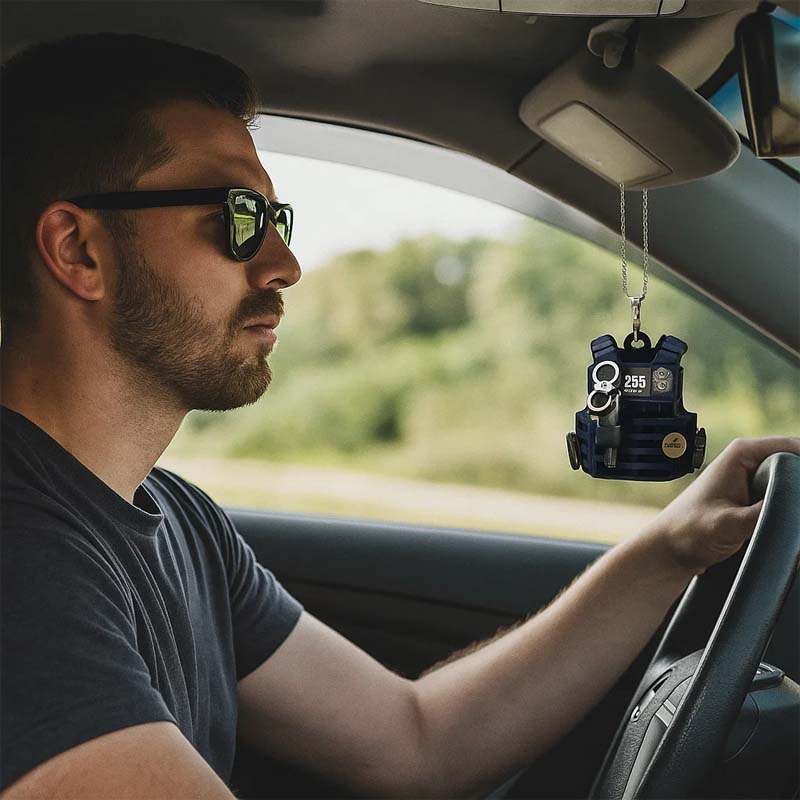 Skuddsikker vest akryl nøkkelring