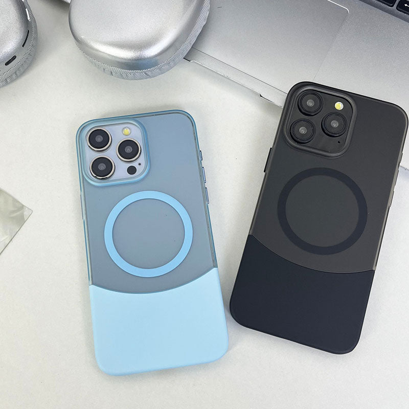 Kreativt etui med frostet kontraststikk