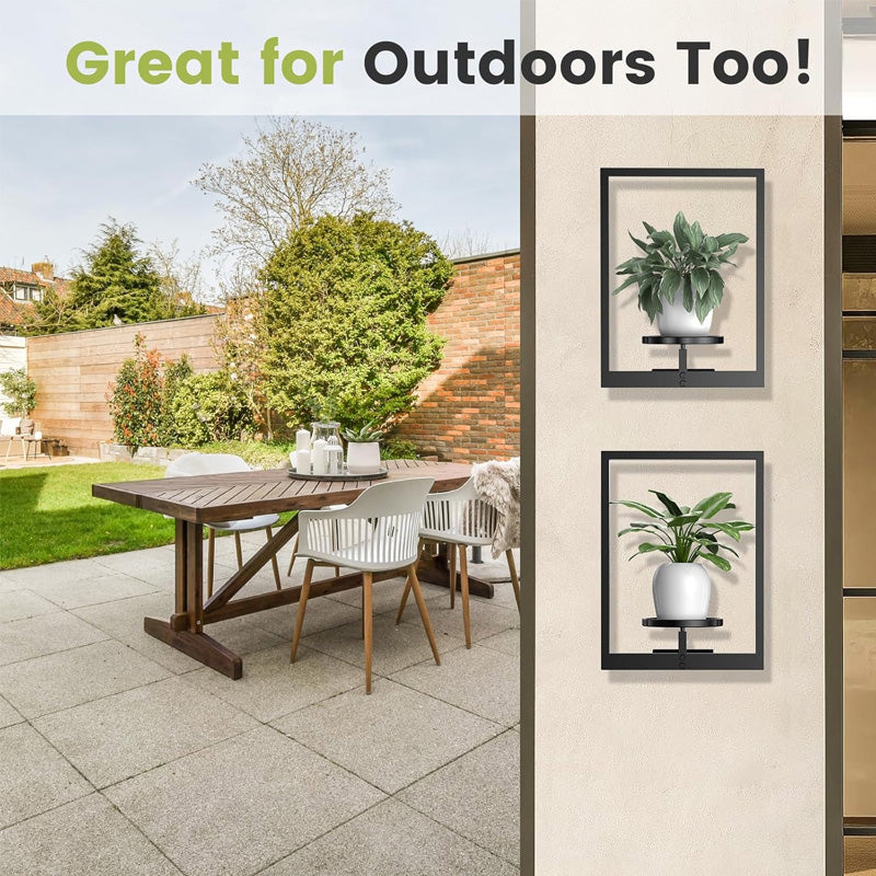 Veggmontert blomsterstativ