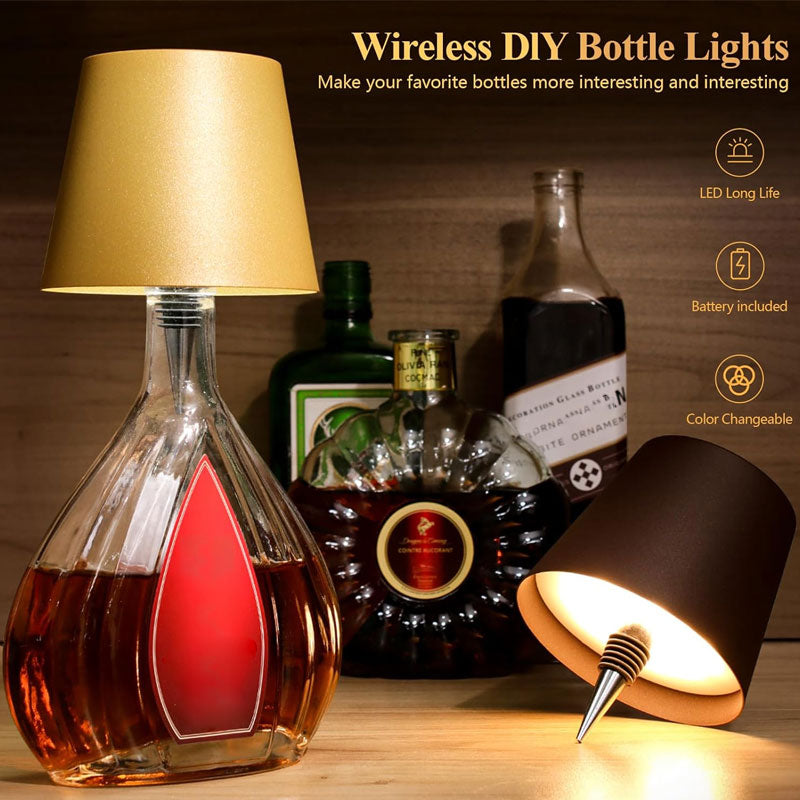 Bordlampe Bottle Art