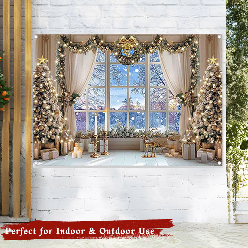 🎄 Julesnøscene bakgrunn