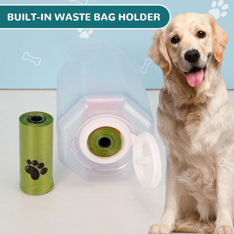 3-i-1 bærbar vannflaske for kjæledyr