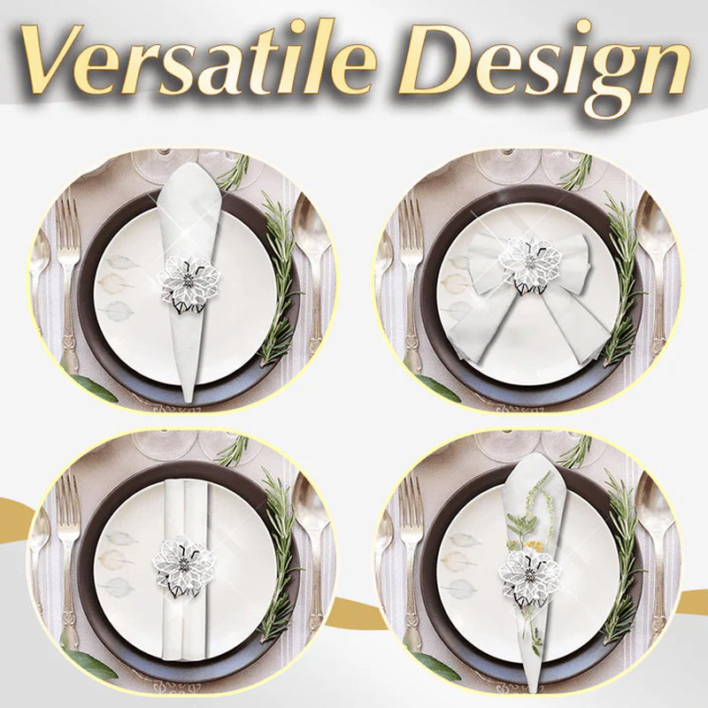 Serviettringer Med Hule Blomster