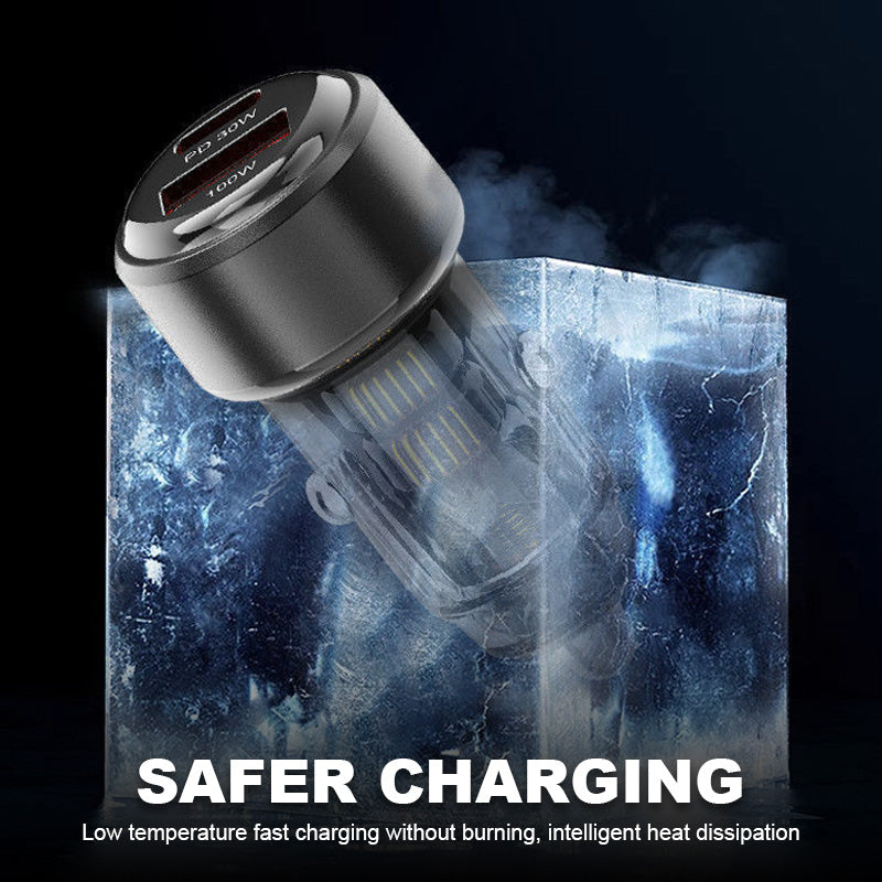 30W dubbla snabbladdningsportar för bilen – Smidig laddning på språng 🚗⚡