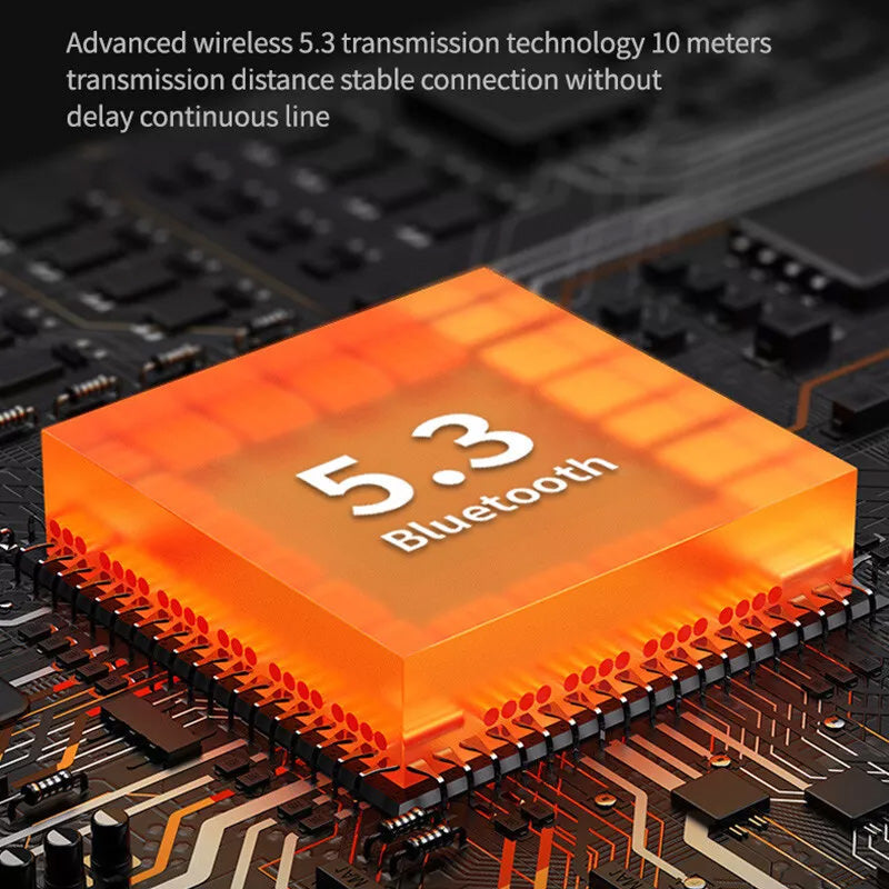 Bluetooth-hodesett med lang levetid og digital skjerm i øret