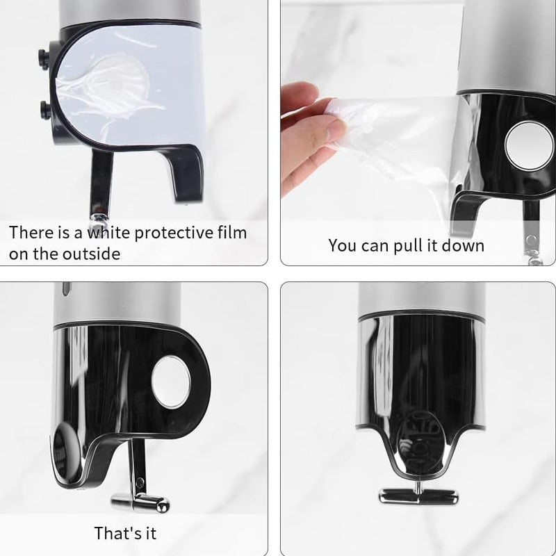 Veggmontert såpedispenser på badet