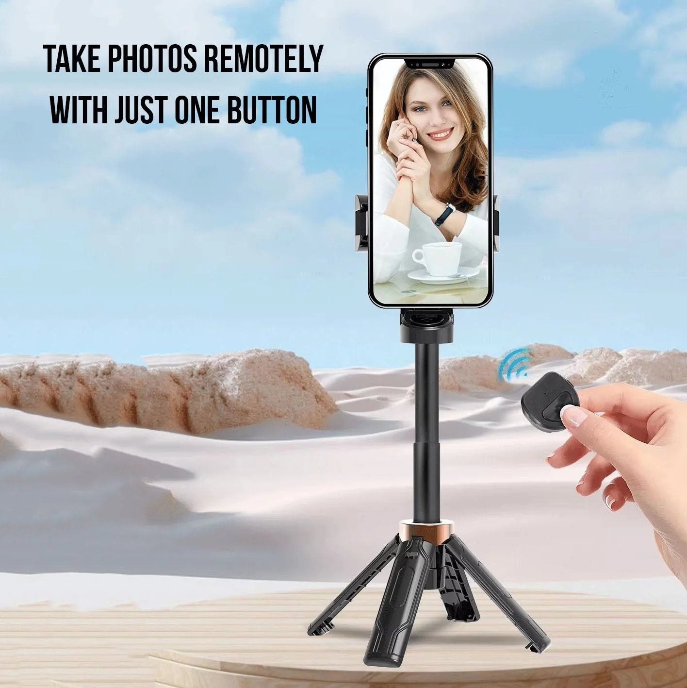 Mini Selfie Stick-stativ