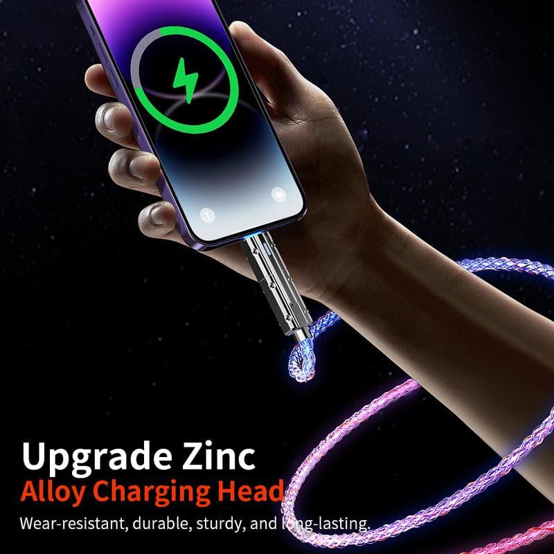 🎁Fire-I-Ett Fargerik Lys Datakabel