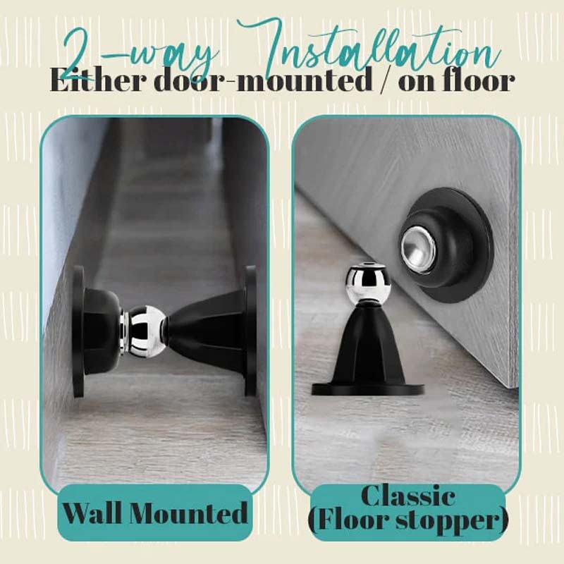 Magnetisk Grep Dørstopper Uten Boring