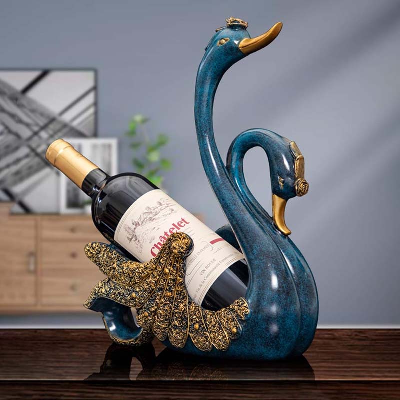 （Gratis frakt）🔥Varmt salg🔥Svaneformet vinflaskeholder