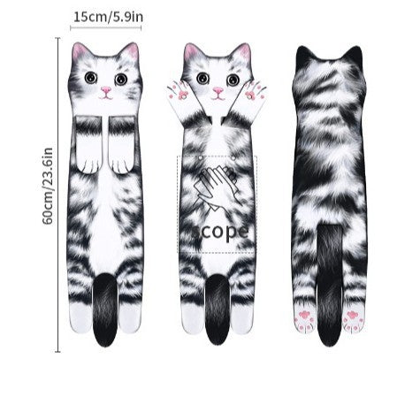 ✨😺Søt kattehåndkle🐾