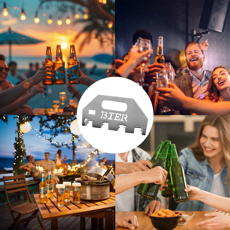 Quad-ølåpneren og -bæreren