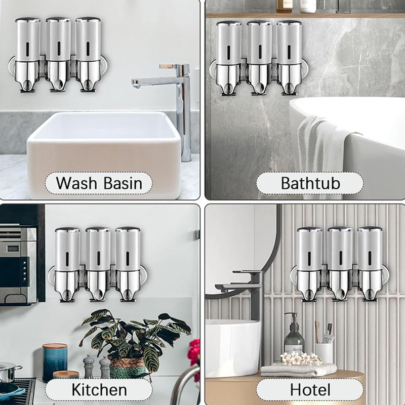 Veggmontert såpedispenser på badet