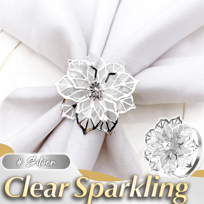 Serviettringer Med Hule Blomster