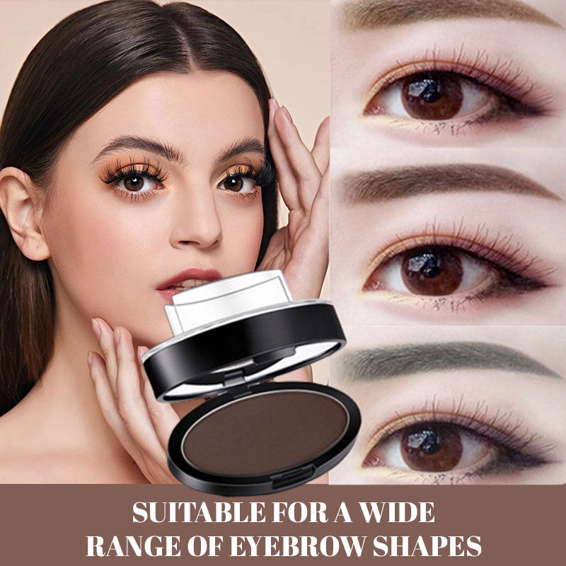 Stempeløyenbrynspudder, vanntett, svettebestandig og klissfri