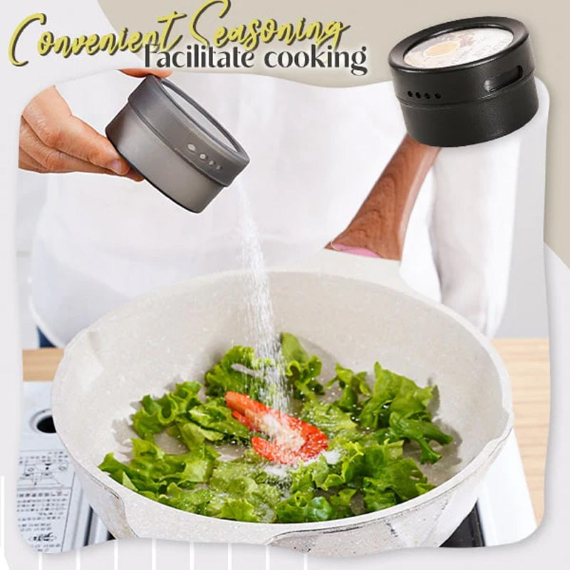 Magnetisk veggmontert krydderboks