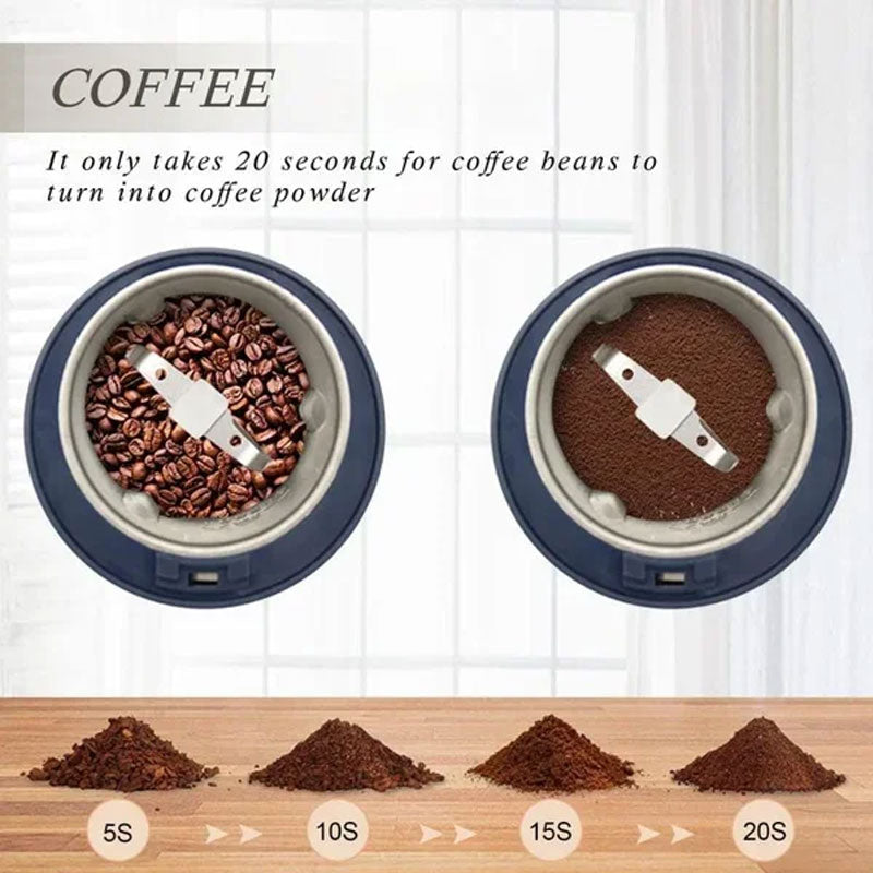 Bærbar kvern for bønner, krydder og mer