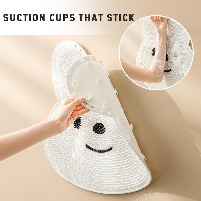 Massasjepute av silikon med kaninfotmassasjepute for fotvask