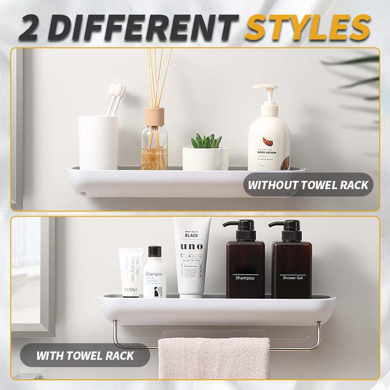 Veggmontert baderomshylle uten slag