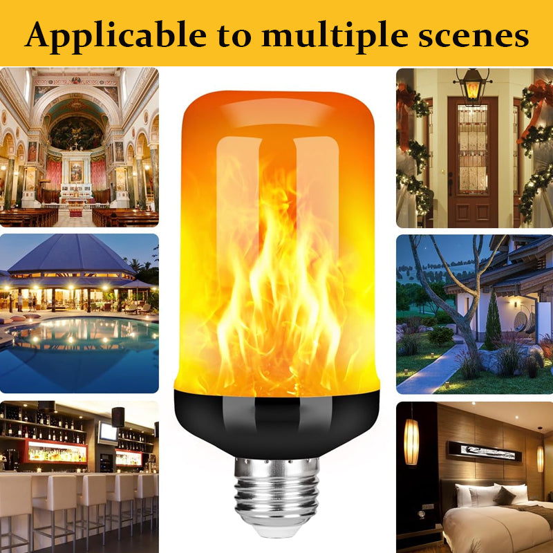 🔥 LED Flamme lyspære - Bring ild til rommet ditt uten varmen!