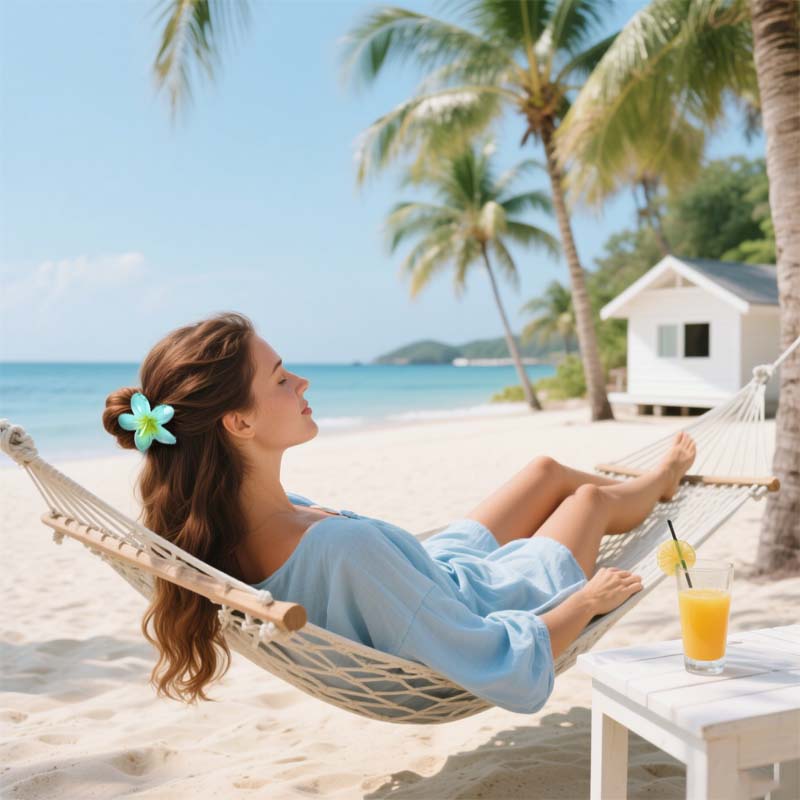 🌸 Elegant blomsterhårspenne - Morandi Bloom Series