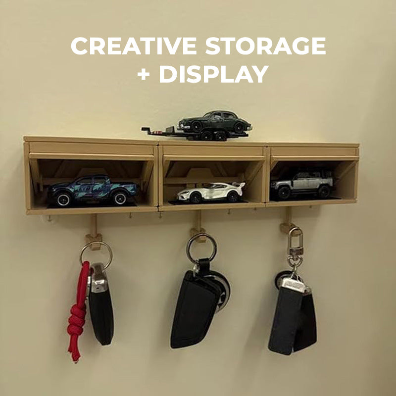 Nøkkelringanheng til garasje med dør som kan åpnes