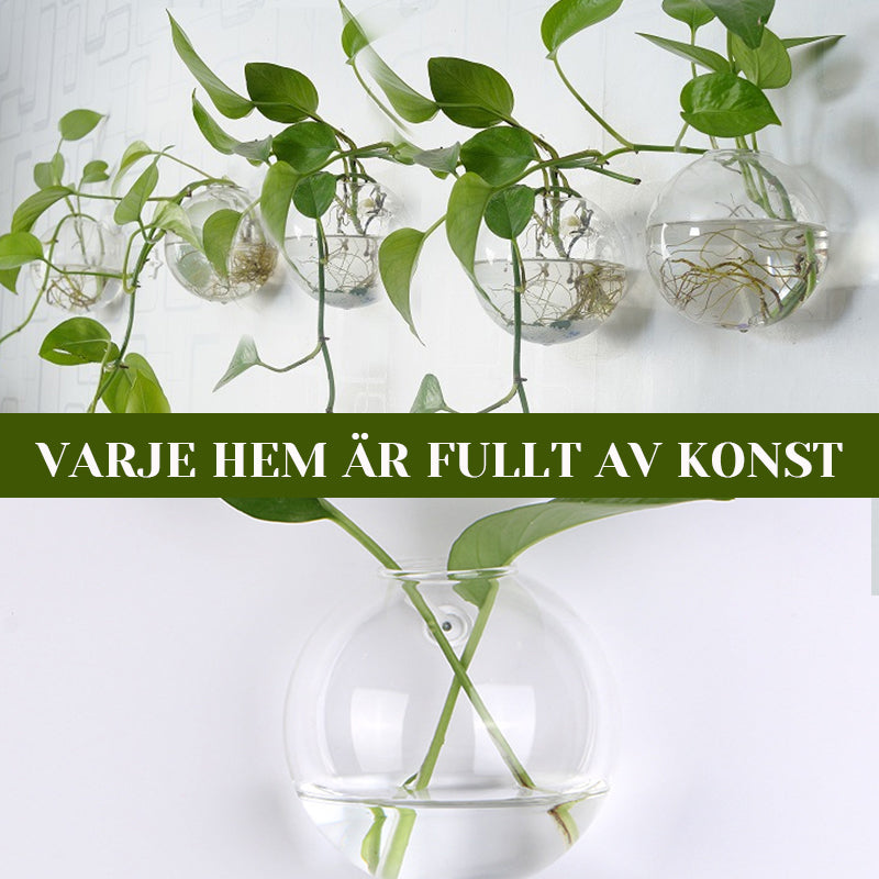 Kreativ veggmontert vase