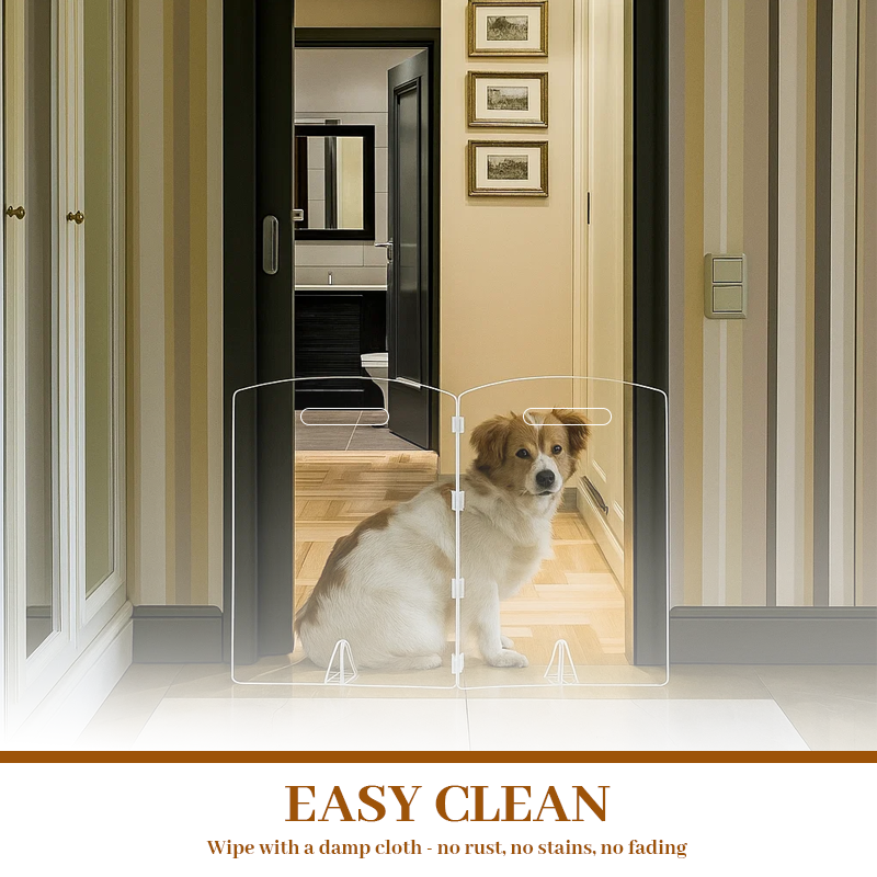 🛡️ Klar akryl kjæledyrgrind