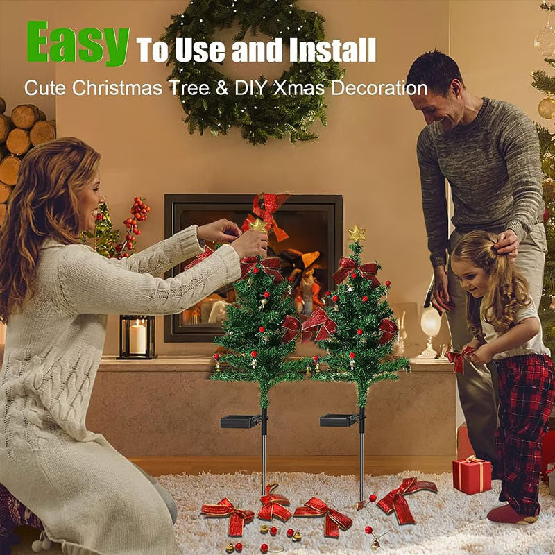 Solcelledrevne juletrelys utendørs dekorasjon vanntett