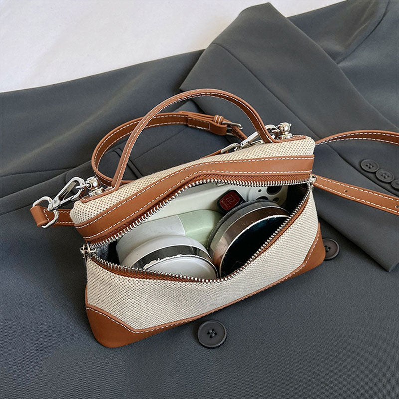 Retro Bærbar, Liten Firkantet Veske Med Kryss-Kropp