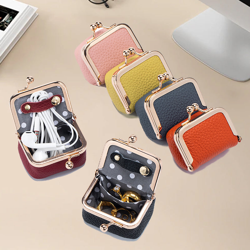 Mini smykkeskrin i ekte lær