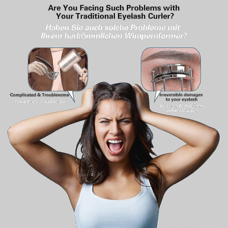 🔥Siste dag 49% rabatt 🔥Oppvarmet øyevippebukker for langvarig naturlig bøying