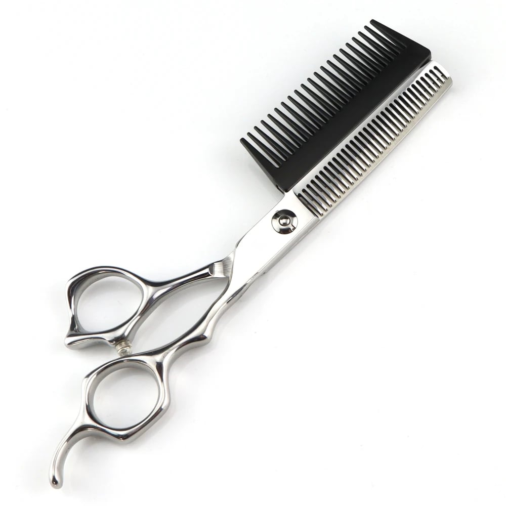 Profesjonell frisørsaks med avtakbar kam
