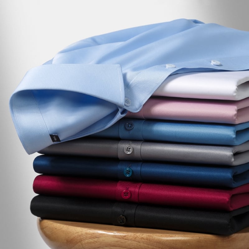 ✨2025 Herre flekkbestandig stretch-antirynkeskjort